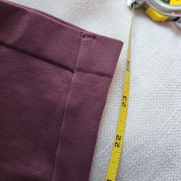 GymShark Cropped Leggings Marled Ruby Size M - Picture 6 of 7